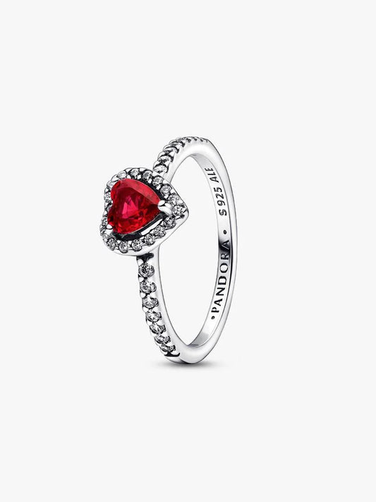 Anillo Corazón Rojo