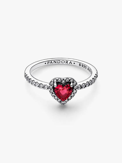 Anillo Corazón Rojo
